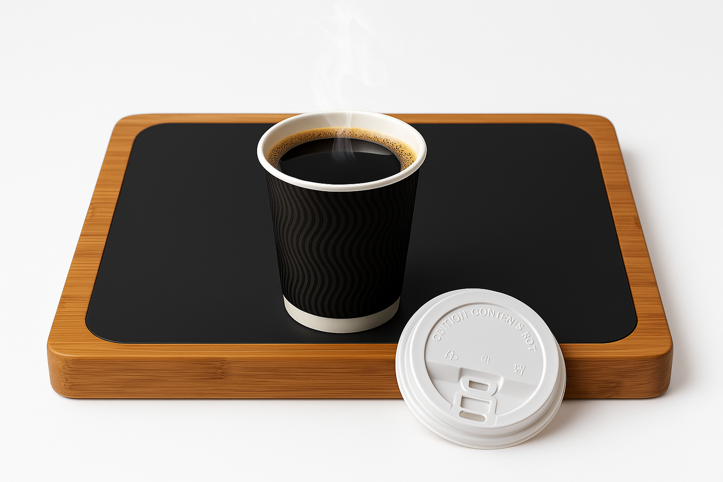 12 oz Ripple wall Cup Black (Lids sold separately)