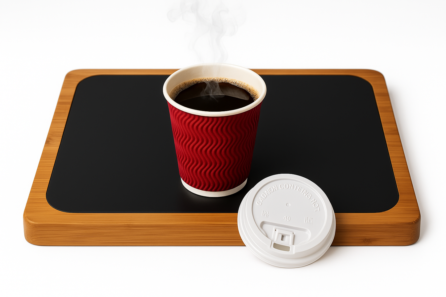 12 oz Ripple wall Cup Black (Lids sold separately)