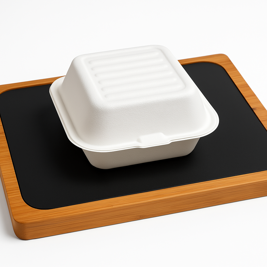 6x6" Sugarcane Burger Box