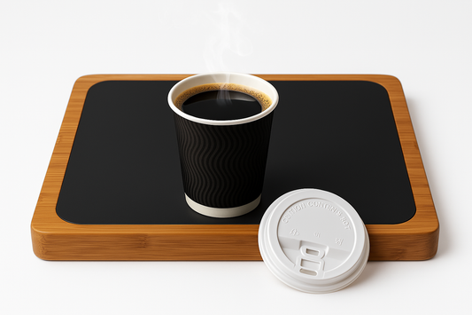 12 oz Ripple wall Cup Black (Lids sold separately)