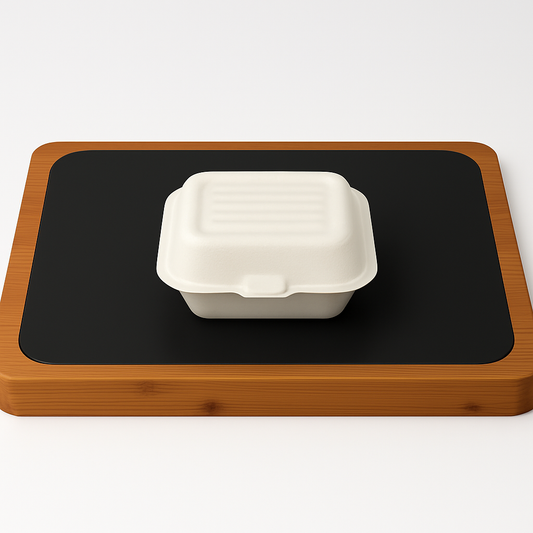 6x6" Sugarcane Burger Box